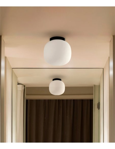 Amelia ceiling light - Faro - Opal glass shade in 2 colours