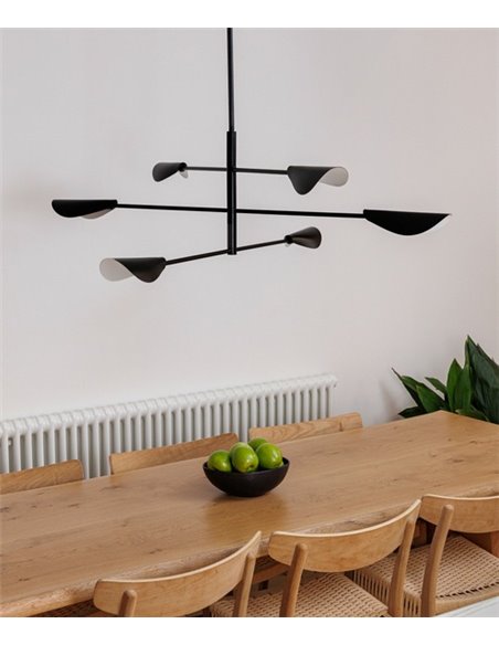 Liggera pendant light - Faro - Directional black lamp