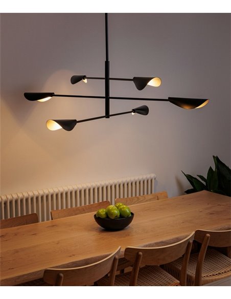 Liggera pendant light - Faro - Directional black lamp