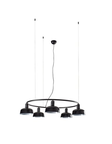 Tatawin pendant light - Faro - Circular lamp with 5 lights and 2 sizes