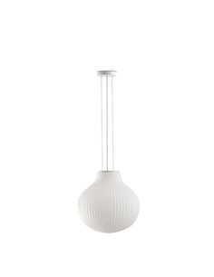 Isabelle 40 pendant light - Faro – Glass lamp, white finish 2