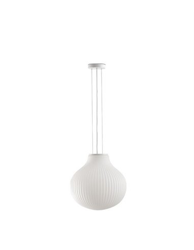 Isabelle 40 pendant light - Faro – Glass lamp, white finish