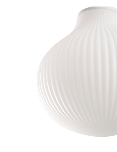 Isabelle 40 pendant light - Faro – Glass lamp, white finish