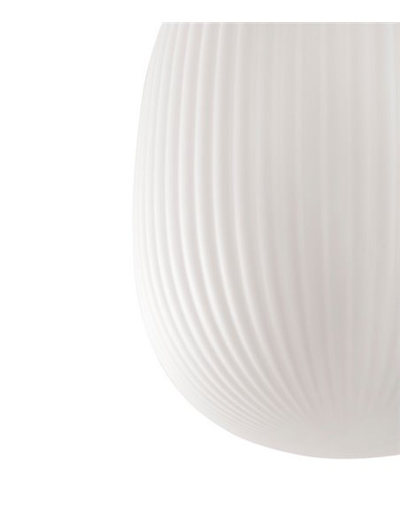 Isabelle 31 pendant light - Faro – Glass lamp, white finish