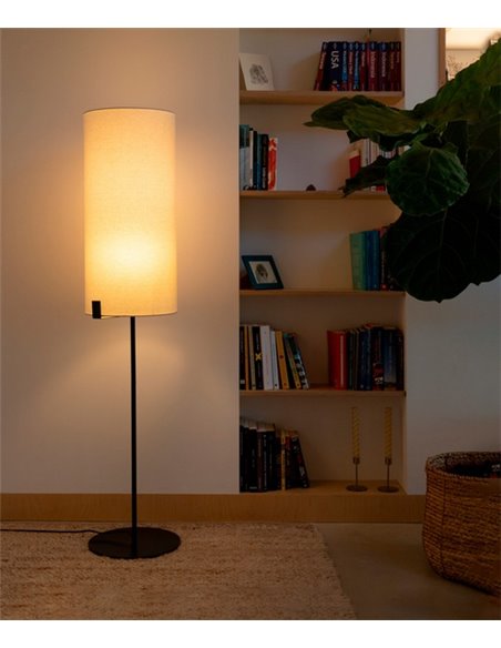 Nila floor lamp - Faro - Decorative design with textile shade