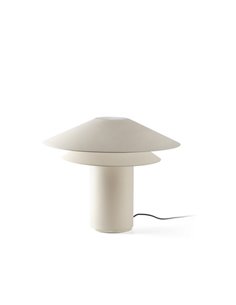 Shan table lamp - Faro - Parchment lampshade, decorative design 2