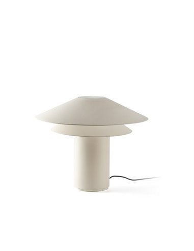 Shan table lamp - Faro - Parchment lampshade, decorative design