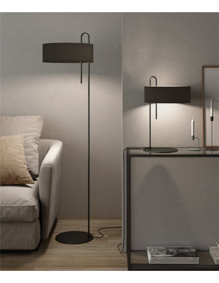 Clip Floor Lamp - ACB - Minimalist black floor lamp