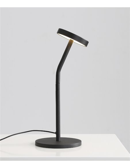 Corvus table lamp - ACB - Black lamp, LED 3000K