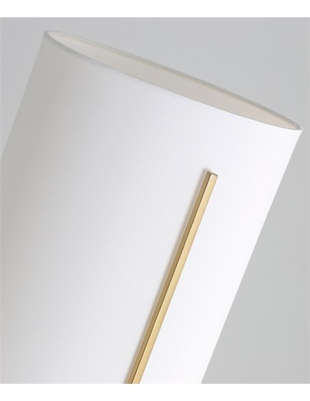 Naos golden floor lamp - ACB - Textile lamp, 130 cm