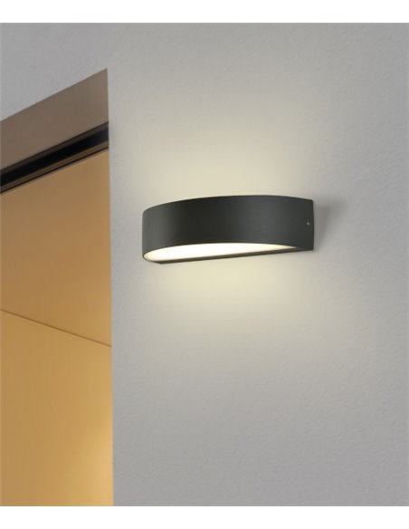 Aysel outdoor wall light - ACB - Outdoor wall light anthracite, 20.7 cm