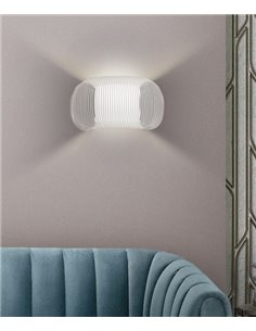 Mirta wall sconce - ACB - Lampshade with textile strips