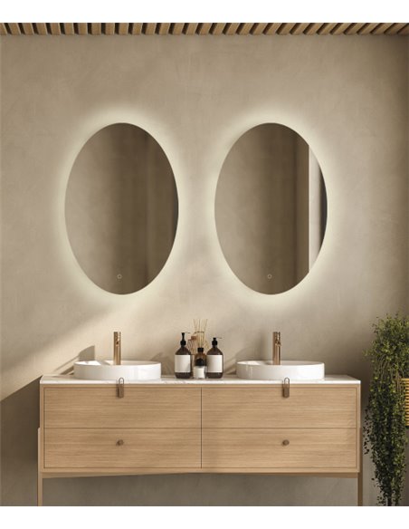 Adriana Illuminated Bathroom Mirror - ACB - Touch-sensitive mirror, LED 3000K