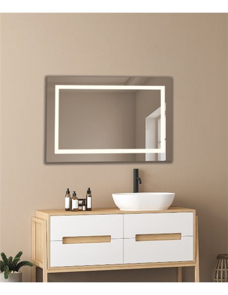 Mul Illuminated Bathroom Mirror - ACB - Touch, Multifunctional Display