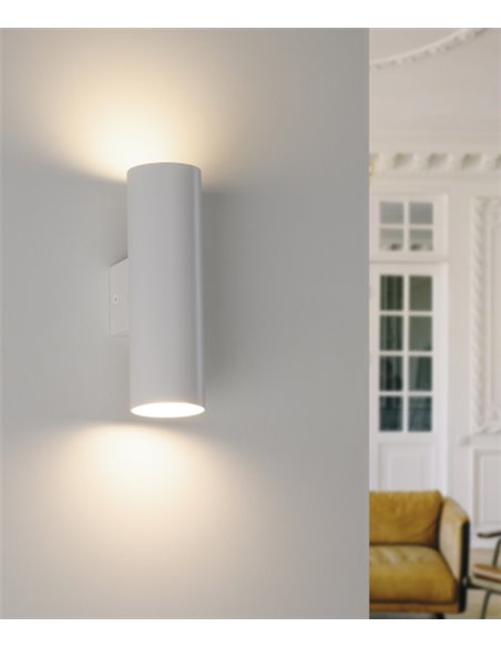 Zoom wall light - ACB - 2xGU10, Black-white aluminium