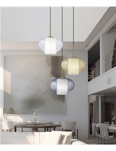 Rania ceiling pendant - AJP - Decorative glass lamp