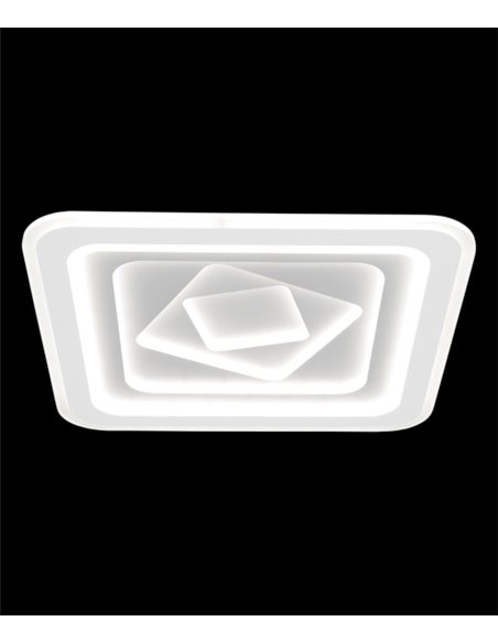 Rado ceiling light - AJP - Minimalist square LED lamp, white finish