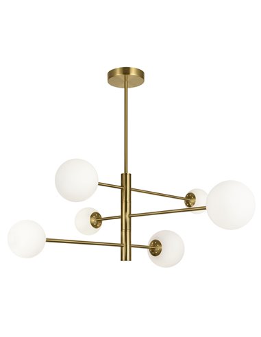 Cosmica pendant light - AJP - Golden decorative ball lamp