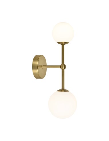 Cosmica wall light - AJP - Decorative brass ball lamp