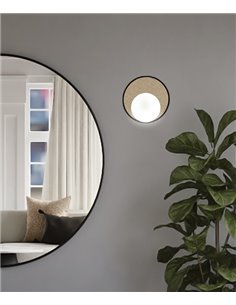 Astor wall light - AJP - Raffia lamp, modern ball design