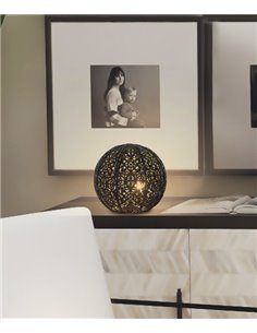 Ticam table lamp - AJP - Black oriental design