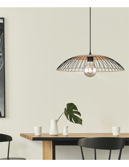 Stefan pendant light - AJP - Decorative rattan cage lamp