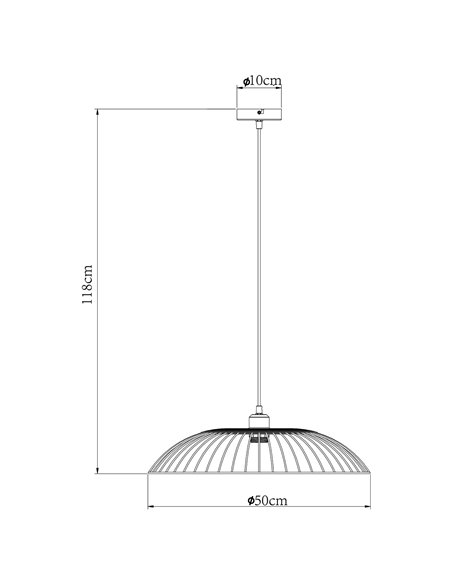 Stefan pendant light - AJP - Decorative rattan cage lamp