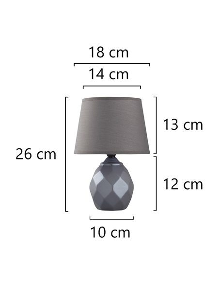 Platon table lamp - AJP - Ceramic brown lamp