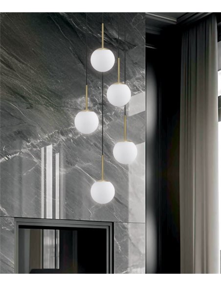 Pippa pendant light - AJP - Minimalist design with 5 lights