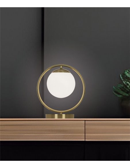 Odil table lamp - AJP - Minimalist ball design, brass finish