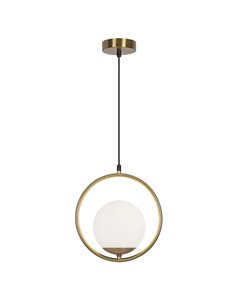Odil pendant light - AJP - Brass ball pendant light 2