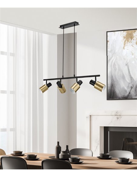 Maena pendant light - AJP - Horizontal design, adjustable spotlights