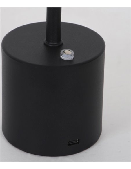 Freya portable lamp - AJP - Rechargeable black LED lamp