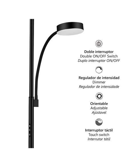 Elton floor lamp - AJP - LED reading light