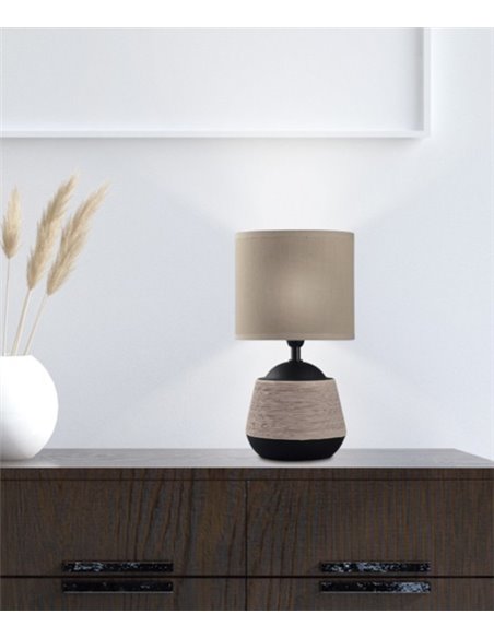 Albany table lamp - AJP - Ceramic lamp, fabric shade