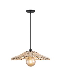 Diza pendant light - AJP - Boho chic pendant light, rattan shade 2