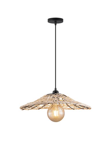 Diza pendant light - AJP - Boho chic pendant light, rattan shade