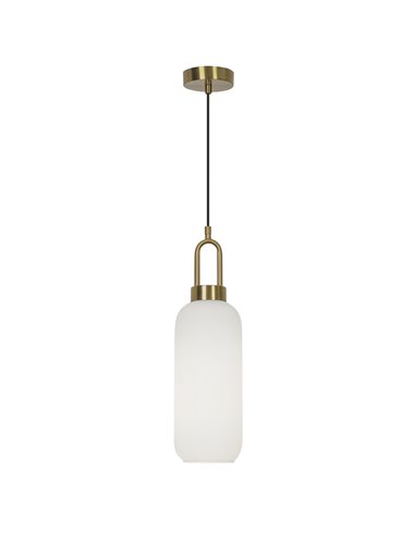 Brit pendant light - AJP - Decorative design in glass and brass