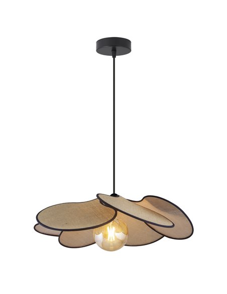 Marla ceiling pendant - AJP - Fabric lamp in 2 colors, flower shape design