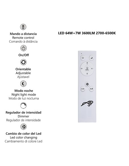 Garona ceiling light - AJP - Minimalist LED dimmable lamp