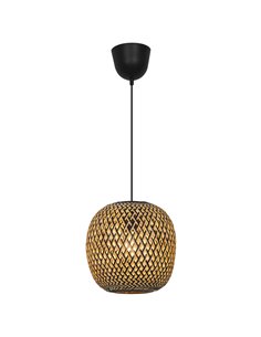 Alguero ceiling pendant - AJP - Bamboo lampshade, boho chic style 2
