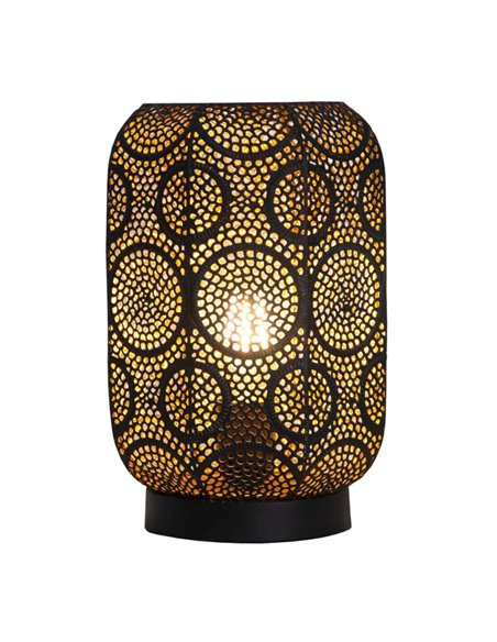 Bisbe table lamp - AJP - Oriental design, black gold finish