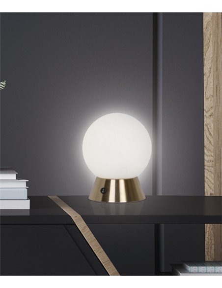 Ben table lamp - AJP - Minimalist design, golden ball lamp