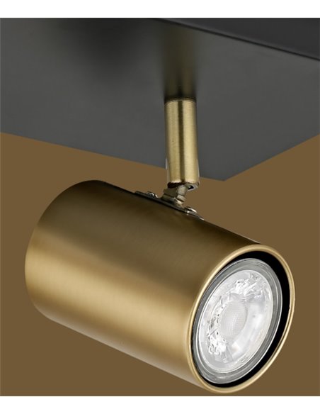 Paros ceiling light - AJP - Modern lamp with 3 adjustable spotlights, round design