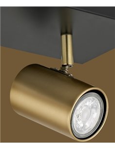 Paros ceiling strip light - AJP - Lamp with 2 adjustable spotlights 2