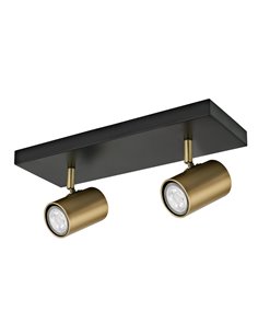 Paros ceiling strip light - AJP - Lamp with 2 adjustable spotlights