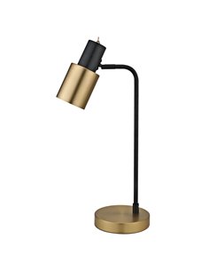Maena table lamp - AJP - Desk lamp, black and brass finish 2