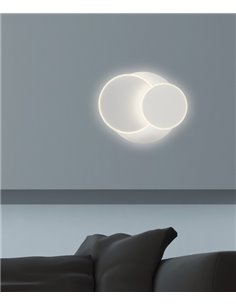 Bossa wall and ceiling light - AJP - Minimalist LED light, white finish