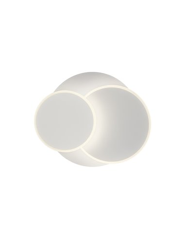 Bossa wall and ceiling light - AJP - Minimalist LED light, white finish