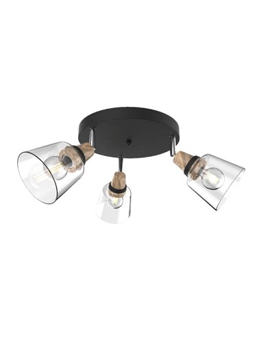 Indigo ceiling light - AJP - Round lamp with 3 directional spotlights